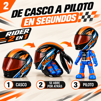 Mini casco transformable