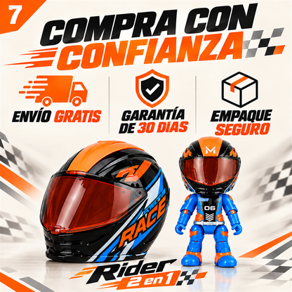 Mini casco transformable